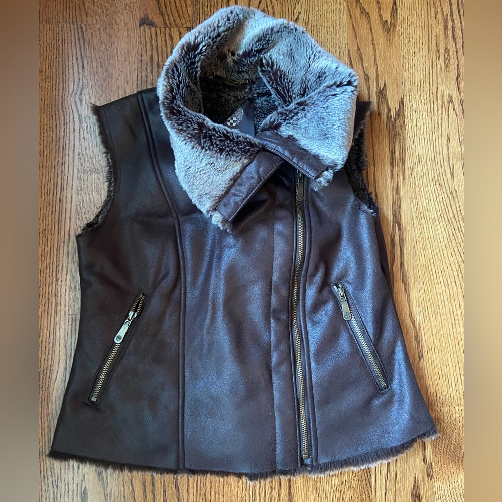 Vince Camuto faux fur shearling vest, women’s Small